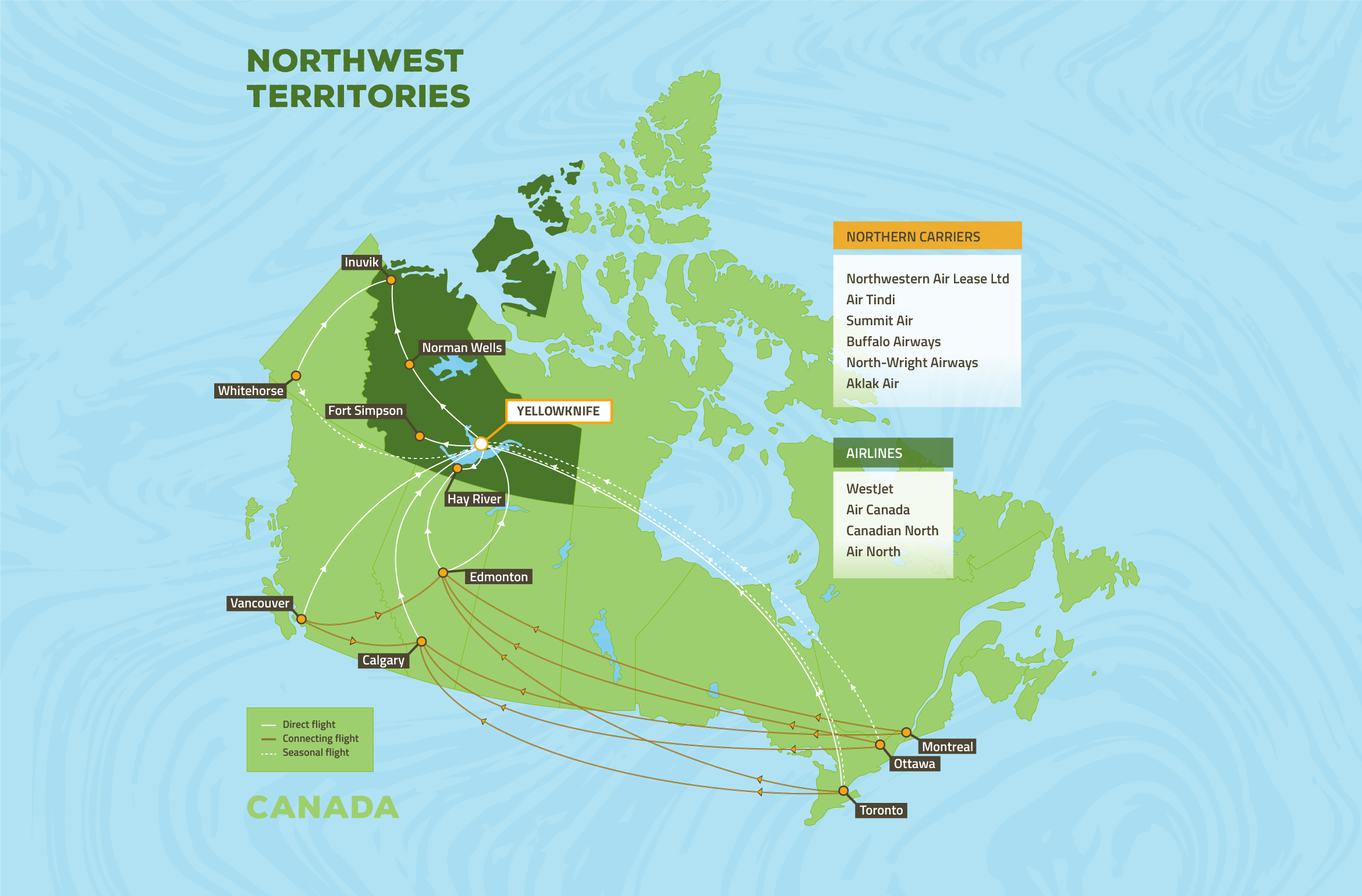 2023 NWTT Flight Route Map